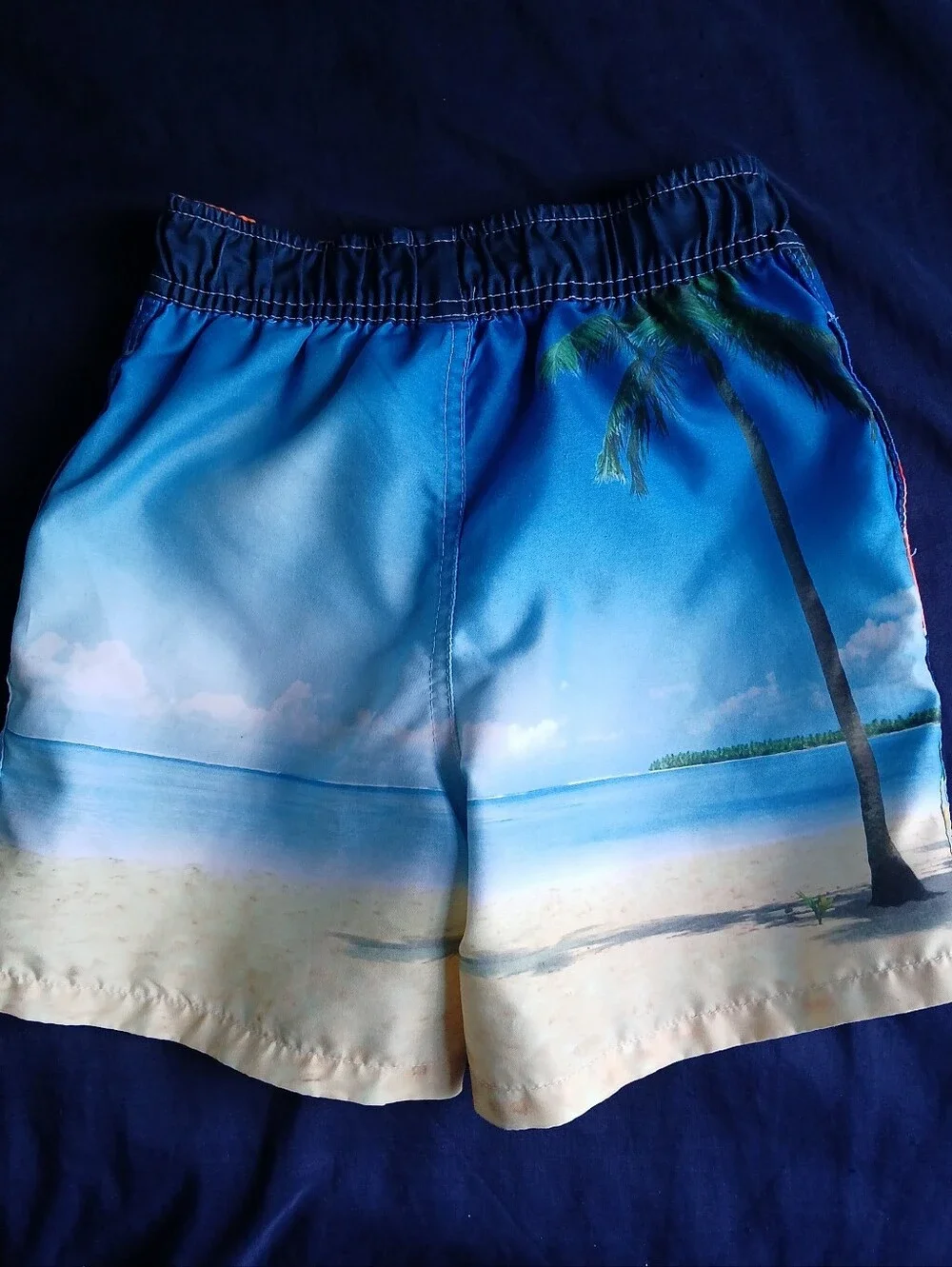 Mickey Mouse Orange and Blue Toddler Swim Shorts with Mesh Lining 18M